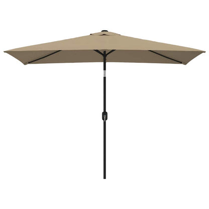 vidaXL Garden Parasol | Taupe | Polyester fabric | Large | Tiltable