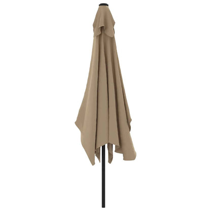 vidaXL Garden Parasol | Taupe | Polyester fabric | Large | Tiltable