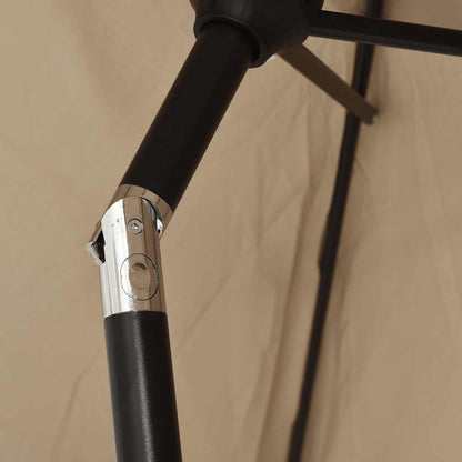 vidaXL Garden Parasol | Taupe | Polyester fabric | Large | Tiltable