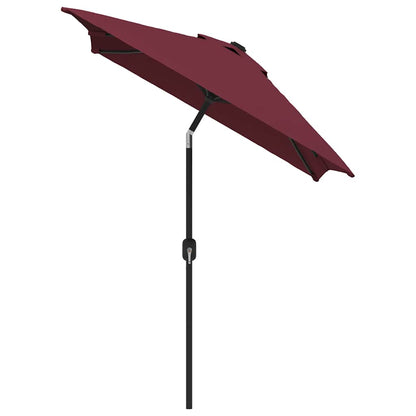 vidaXL Garden Parasol with Metal Pole 300x200 cm Bordeaux Red
