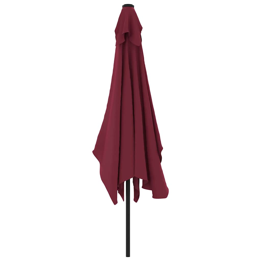 vidaXL Garden Parasol | Bordeaux Red | Polyester fabric, Steel pole | Medium