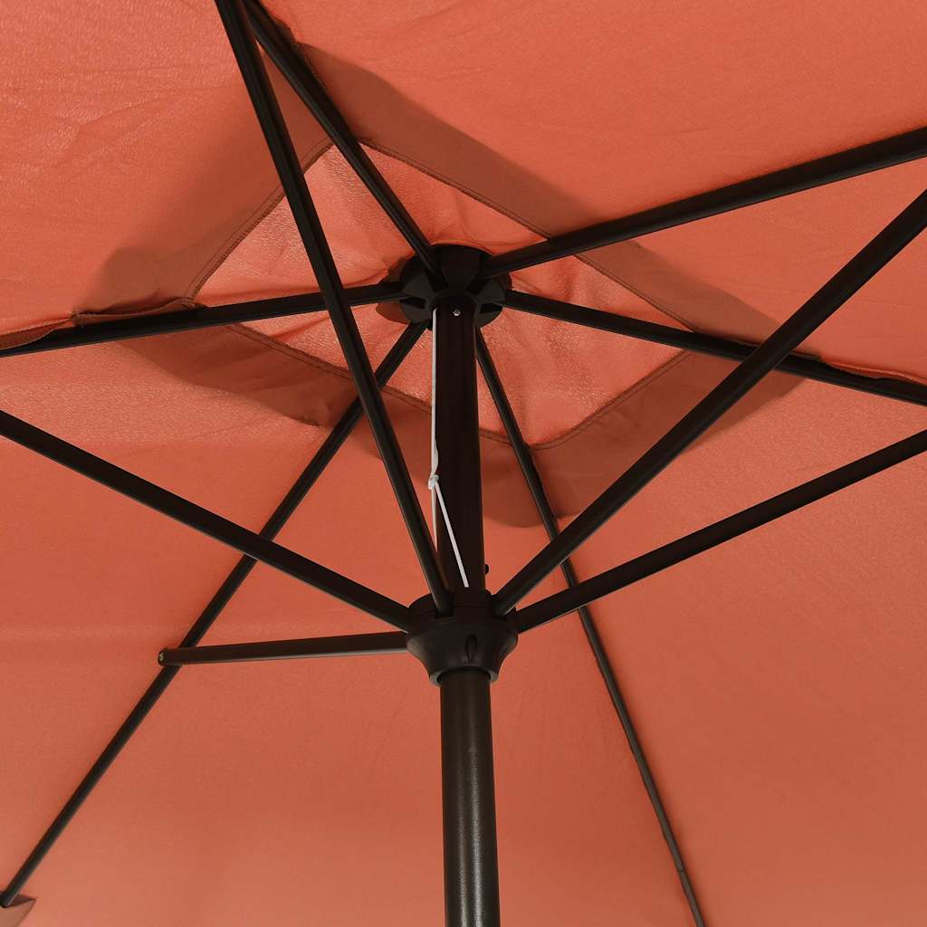 vidaXL Garden Parasol | Terracotta | Polyester | 300x200 cm | Tiltable