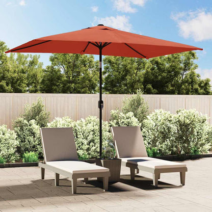 vidaXL Garden Parasol | Terracotta | Polyester | 300x200 cm | Tiltable