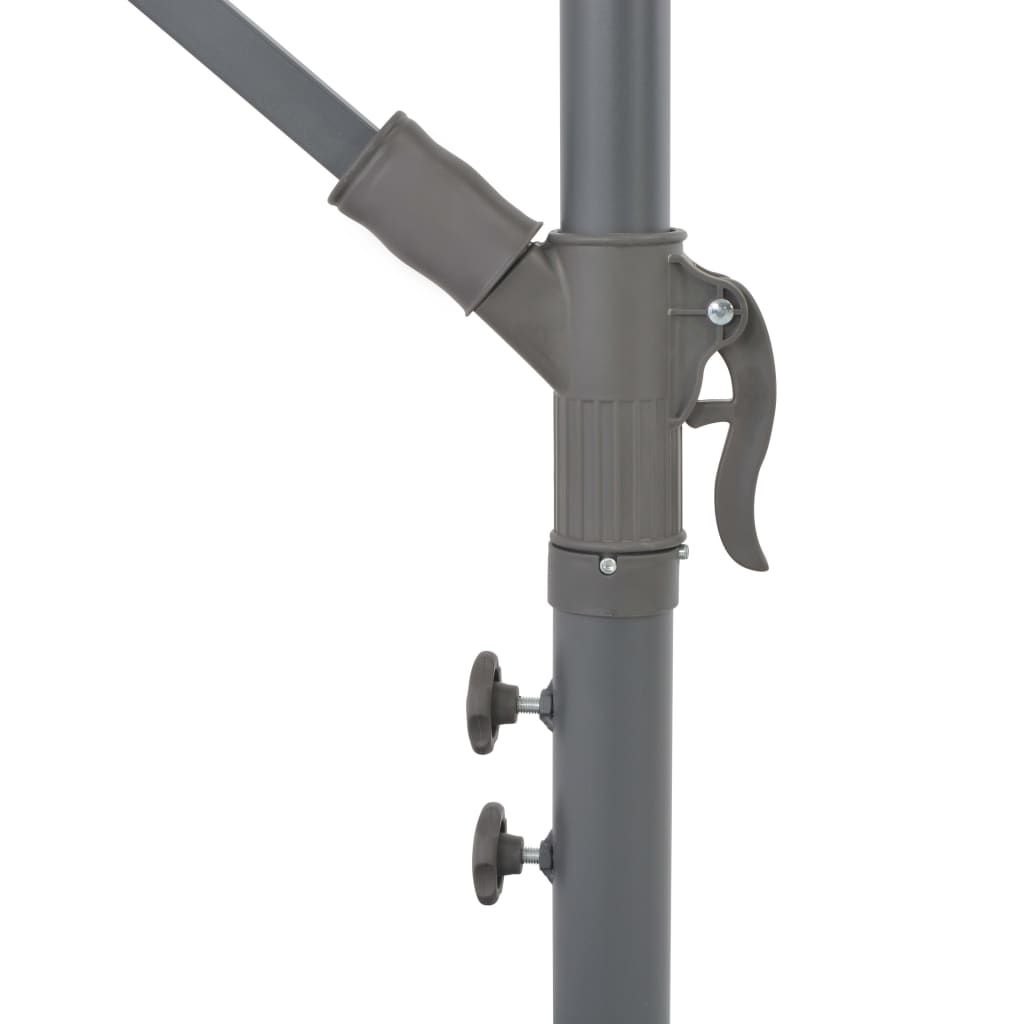 vidaXL Cantilever Umbrella with Aluminium Pole 300 cm Taupe