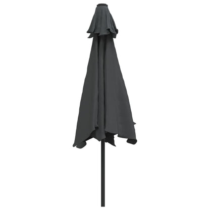vidaXL Garden Parasol | Anthracite | Polyester and Steel | Large | Collapsible