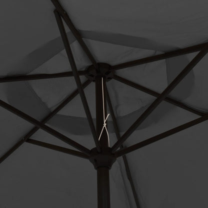 vidaXL Garden Parasol | Anthracite | Polyester and Steel | Large | Collapsible
