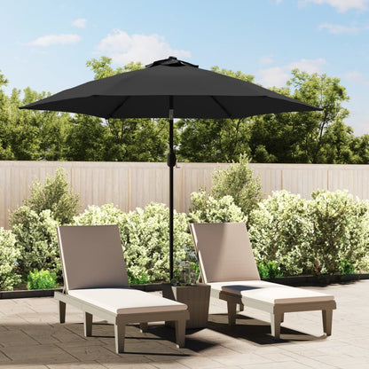 vidaXL Garden Parasol | Anthracite | Polyester and Steel | Large | Collapsible