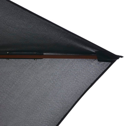 vidaXL Garden Parasol with Wooden Pole 200x300 cm Anthracite
