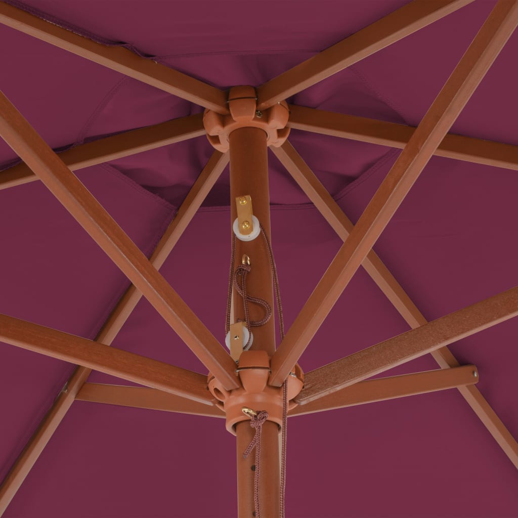 vidaXL Garden Parasol | Bordeaux red