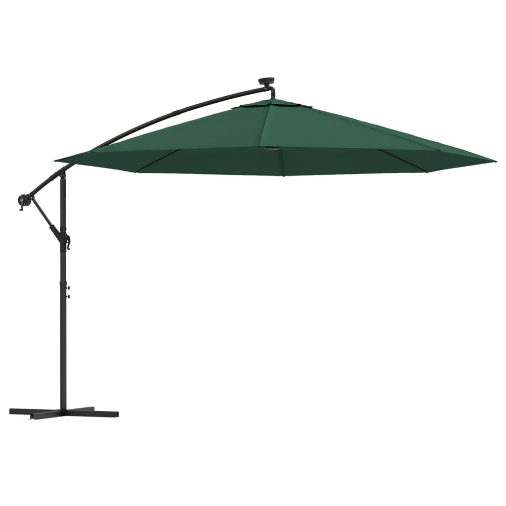vidaXL Cantilever Garden Parasol | Green | Polyester and Steel | Large