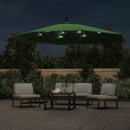 vidaXL Cantilever Garden Parasol | Green | Polyester and Steel | Large