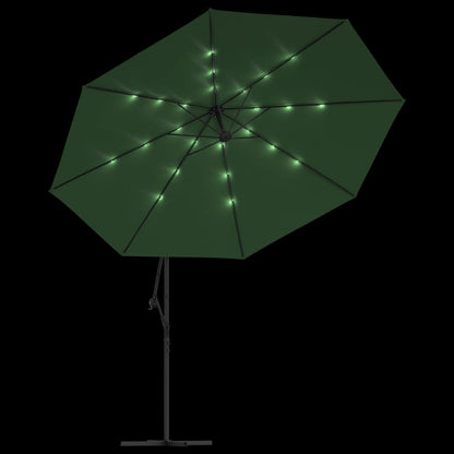 vidaXL Cantilever Garden Parasol | Green | Polyester and Steel | Large