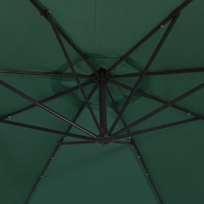 vidaXL Cantilever Garden Parasol | Green | Polyester and Steel | Large