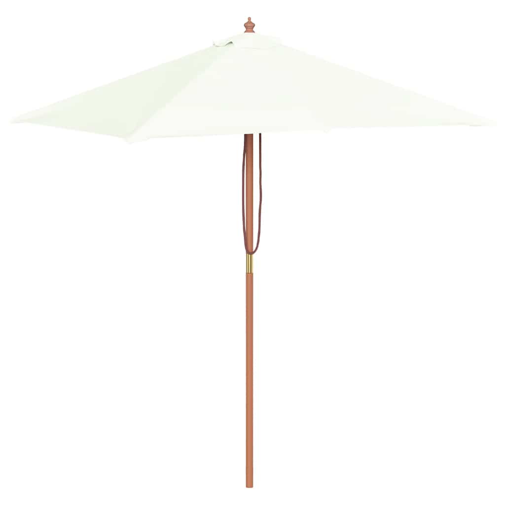 vidaXL Garden Parasol | Sand | Laminated bamboo and hardwood, Polyester