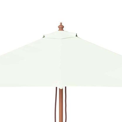 vidaXL Garden Parasol | Sand | Laminated bamboo and hardwood, Polyester