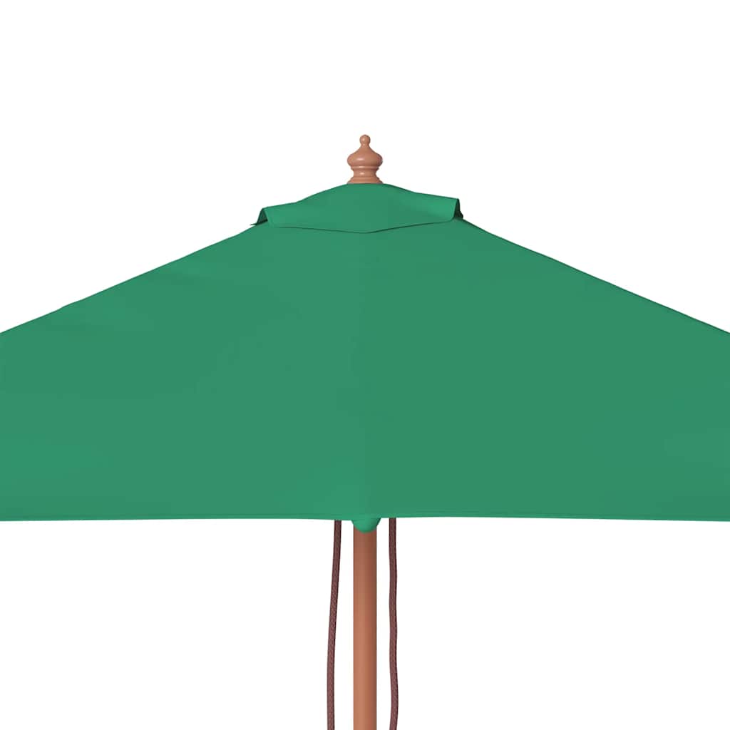 vidaXL Garden Parasol | Green | Fabric, Laminated bamboo, Hardwood | 150x200 cm