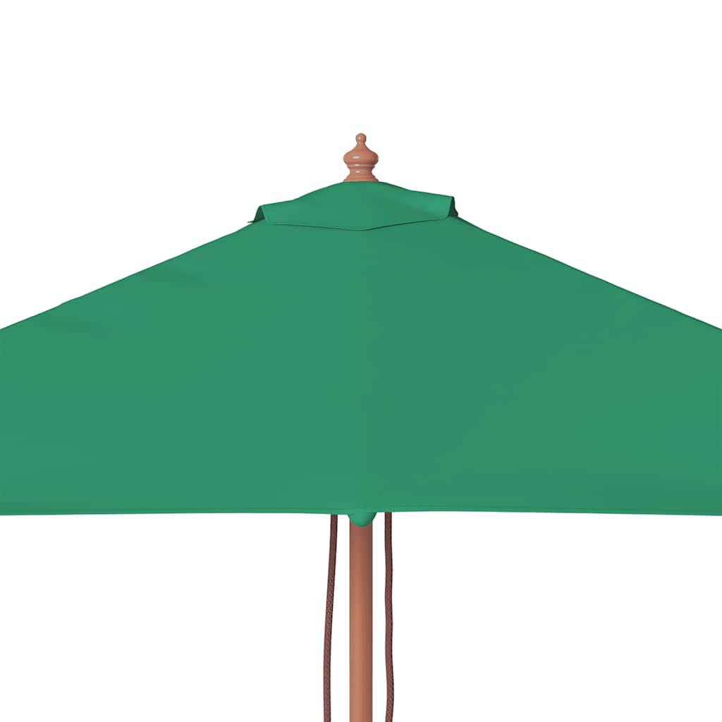 vidaXL Garden Parasol | Green | Fabric, Laminated bamboo, Hardwood | 150x200 cm