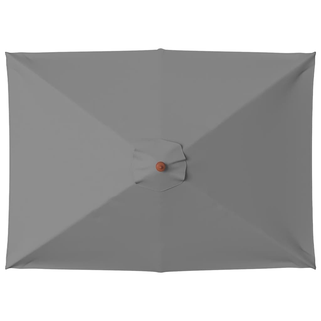 vidaXL Garden Parasol | Anthracite | Polyester, Laminated bamboo, Hardwood