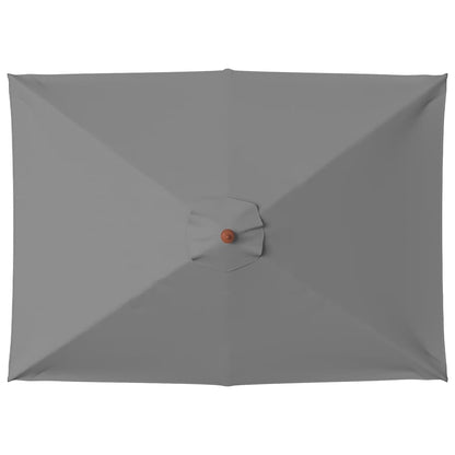 vidaXL Garden Parasol | Anthracite | Polyester, Laminated bamboo, Hardwood