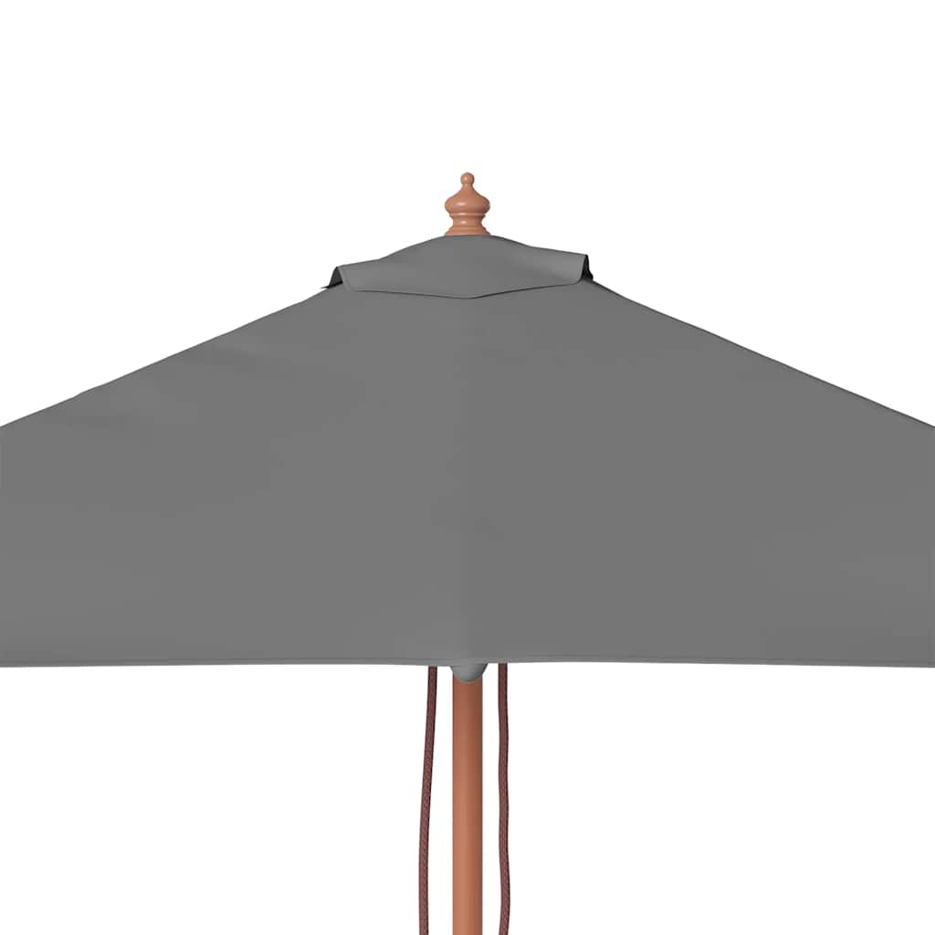 vidaXL Garden Parasol | Anthracite | Polyester, Laminated bamboo, Hardwood