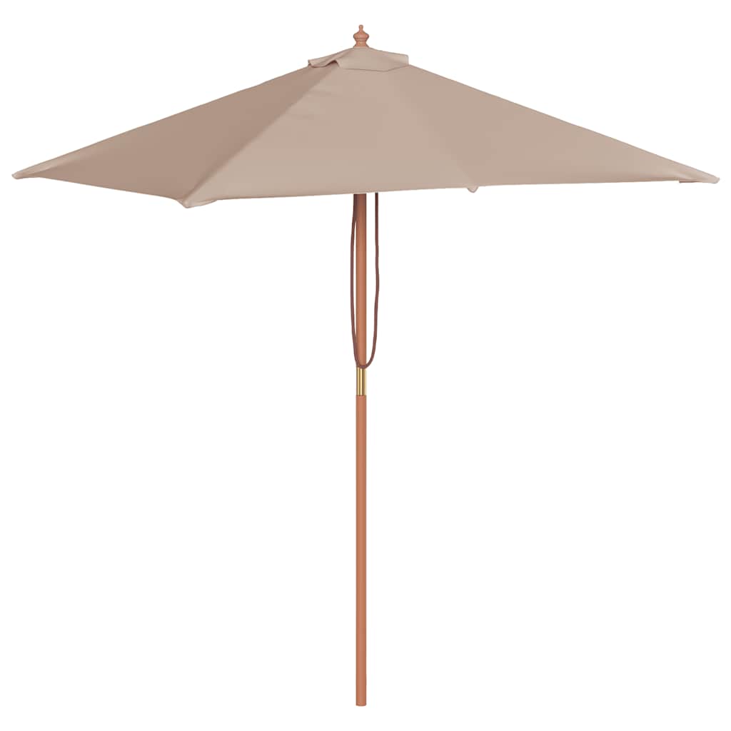 vidaXL Garden Parasol | Taupe | Laminated bamboo and hardwood, fabric