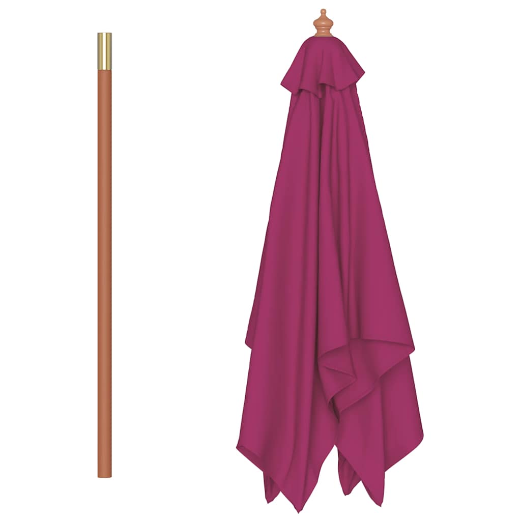 vidaXL Garden Parasol | Bordeaux Red