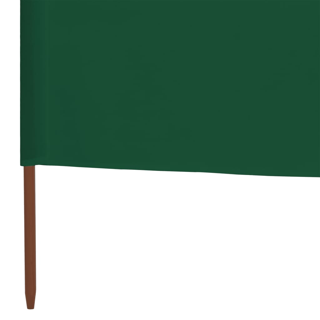vidaXL 3-panel Wind Screen Fabric 400x120 cm Green