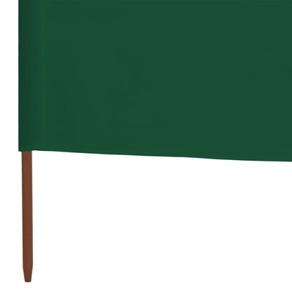 vidaXL 3-panel Wind Screen Fabric 400x120 cm Green