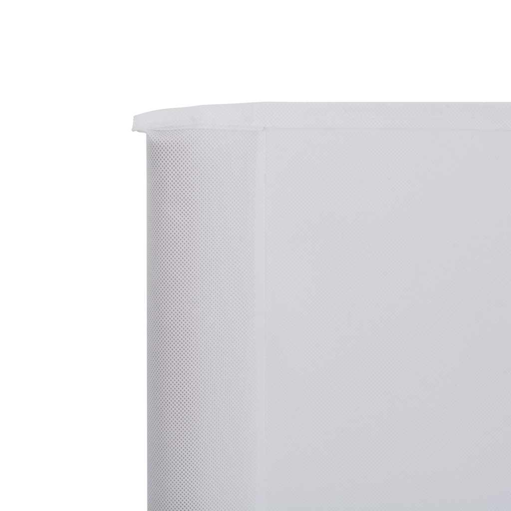 vidaXL 6-panel Wind Screen Fabric 800x80 cm White