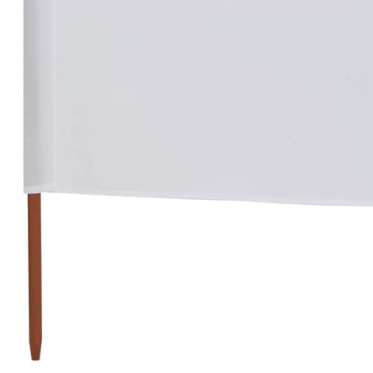 vidaXL 6-panel Wind Screen Fabric 800x80 cm White