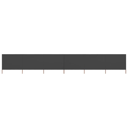 vidaXL 6-panel Wind Screen Fabric 800x80 cm Grey