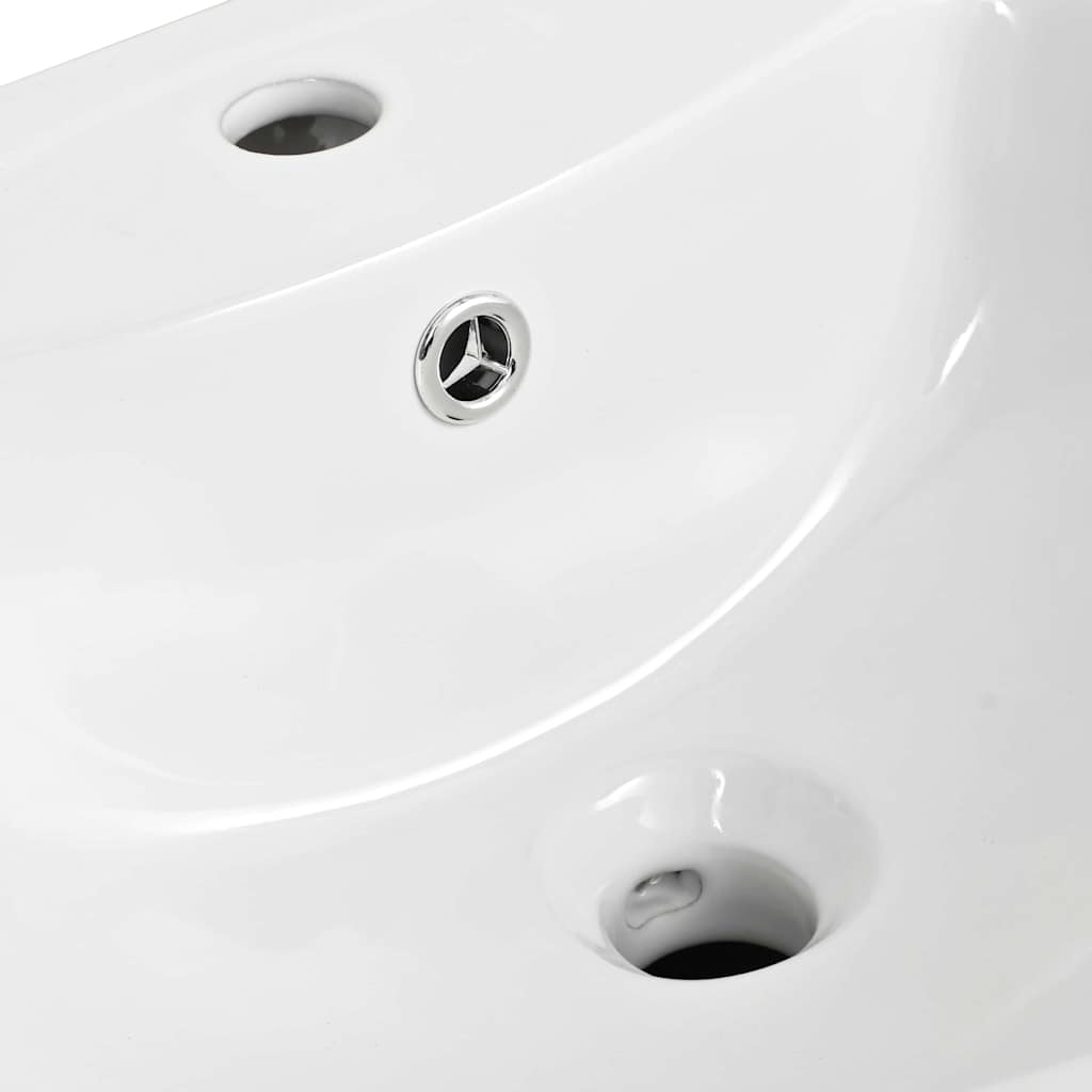 vidaXL Basin White 52 x 45 x 49 cm Glazed Ceramic