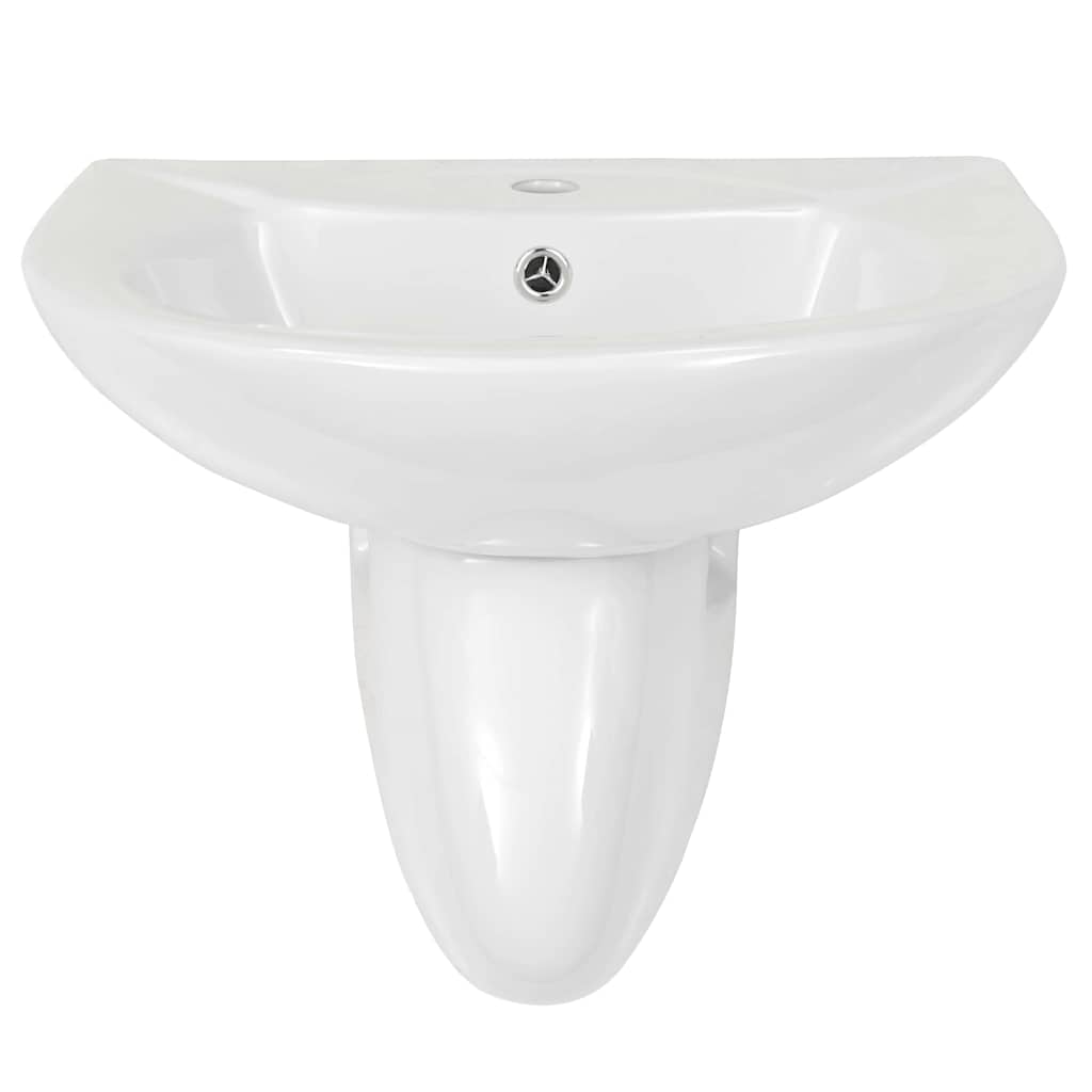 vidaXL Basin White 52 x 45 x 49 cm Glazed Ceramic