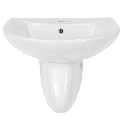 vidaXL Basin White 52 x 45 x 49 cm Glazed Ceramic