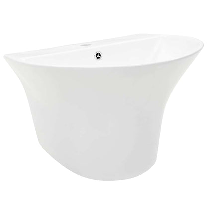 vidaXL Basin White 56 x 48 x 42 cm Glazed Ceramic