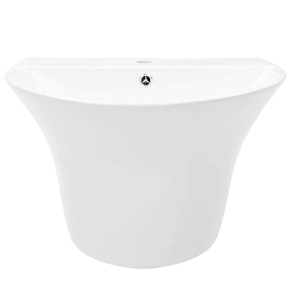 vidaXL Basin White 56 x 48 x 42 cm Glazed Ceramic