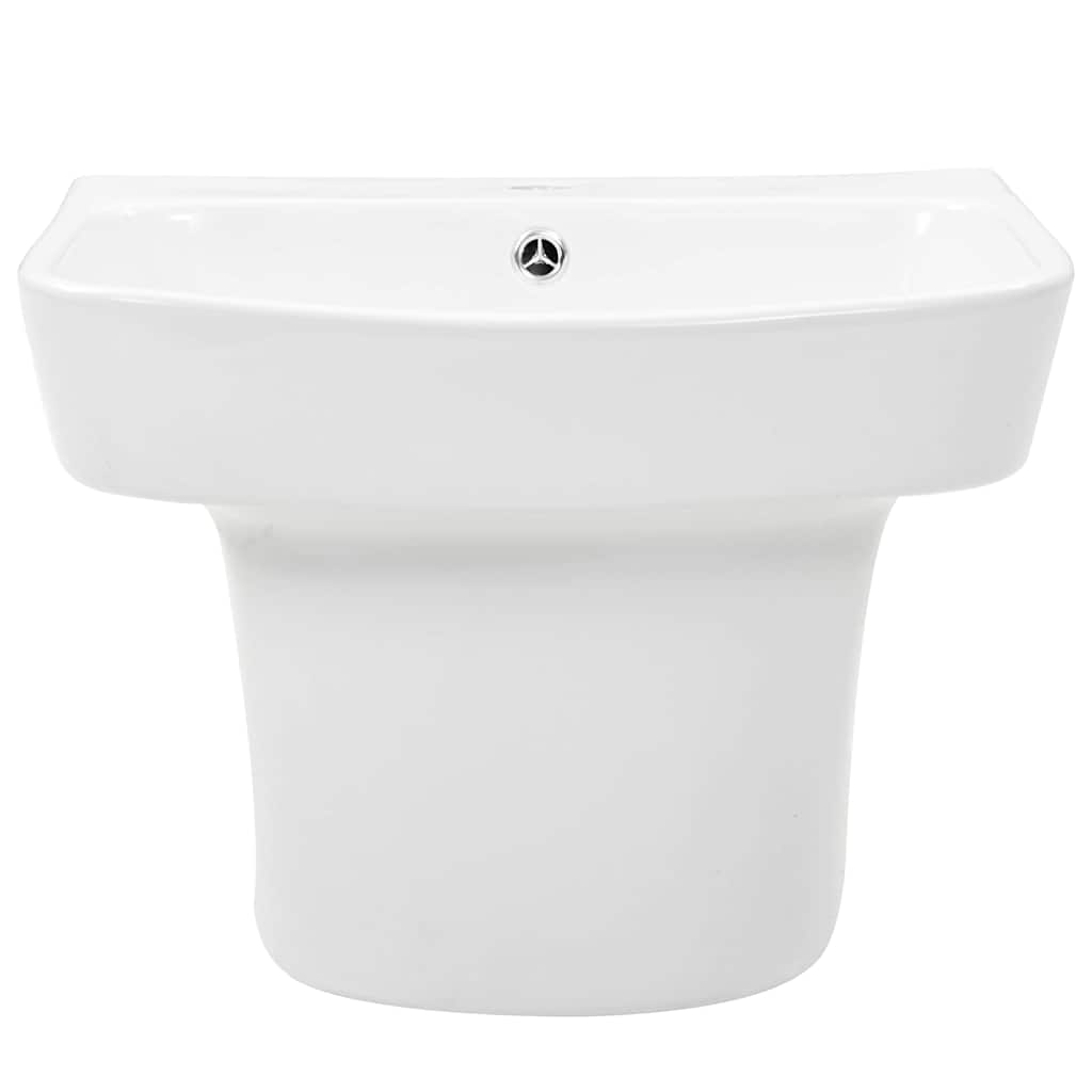 vidaXL Basin White 50 x 45 x 41 cm Glazed Ceramic