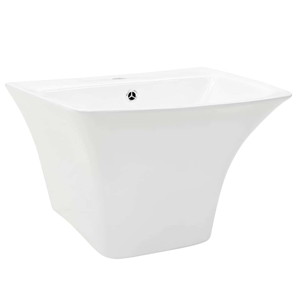 vidaXL Basin White 53 x 44 x 37 cm Glazed Ceramic