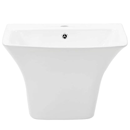vidaXL Basin White 53 x 44 x 37 cm Glazed Ceramic
