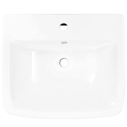 vidaXL Basin White 53 x 44 x 37 cm Glazed Ceramic