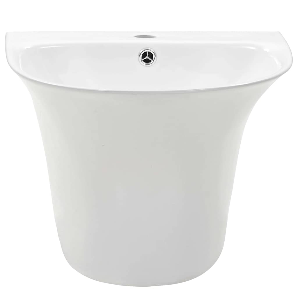 vidaXL Basin White 47 x 45 x 37 cm Glazed Ceramic