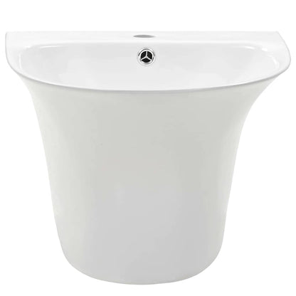 vidaXL Basin White 47 x 45 x 37 cm Glazed Ceramic