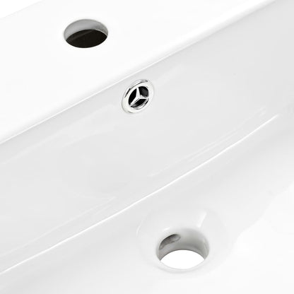 vidaXL Wall-mounted Basin Ceramic White 500x450x410 mm