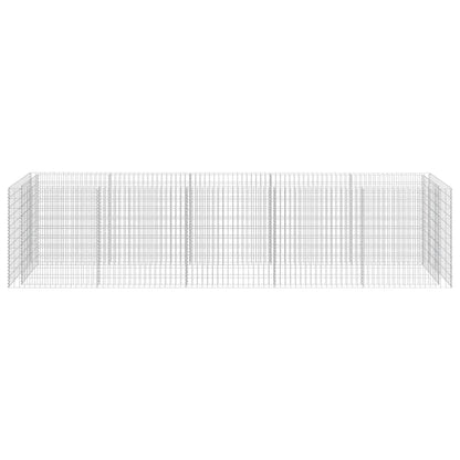 vidaXL Gabion Raised Bed Galvanised Steel 450x90x100 cm