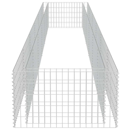 143555 vidaXL Gabion Raised Bed Galvanised Steel 540x90x50 cm