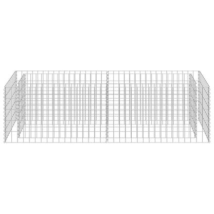vidaXL Gabion Raised Bed Galvanised Steel 180x50x50 cm