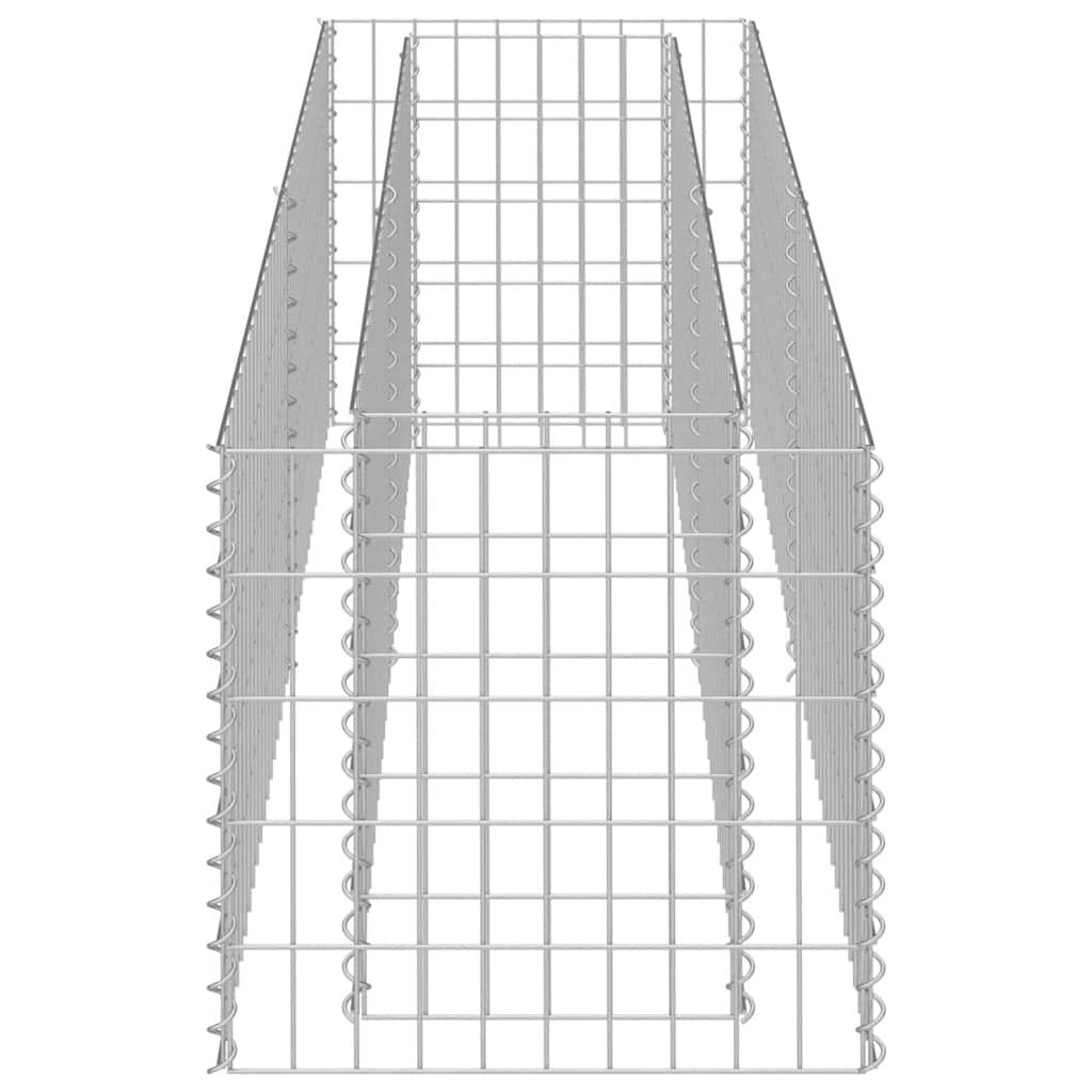 vidaXL Gabion Raised Bed Galvanised Steel 180x50x50 cm