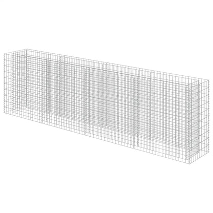143560 vidaXL Gabion Raised Bed Galvanised Steel 360x50x100 cm