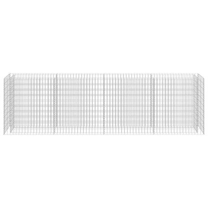 vidaXL Gabion Raised Bed Galvanised Steel 360x50x100 cm