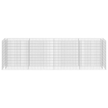 143560 vidaXL Gabion Raised Bed Galvanised Steel 360x50x100 cm